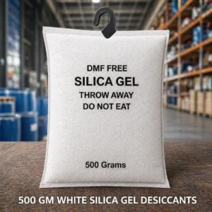 White Silica Gel 500 Gram Pouch with Hanger